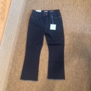 DL1961 Bridget Cropped High Rise Instasculpt Boot Denim